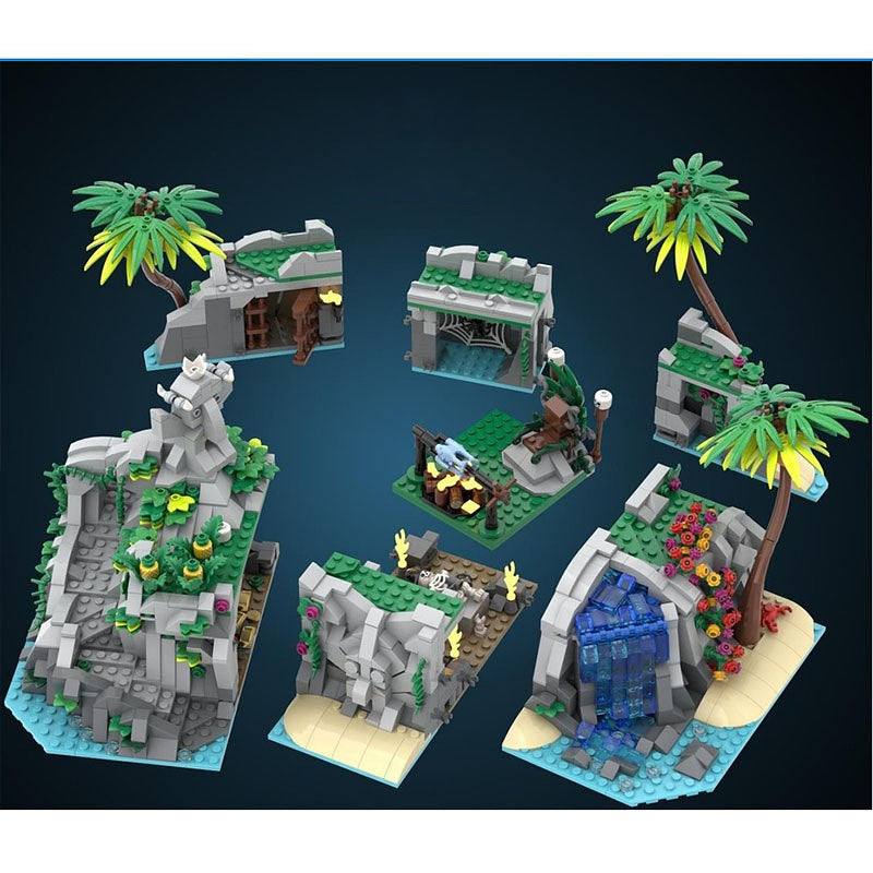 Tropical Tapu Island Pirate Building Kit | LEGO-Compatible MOC - 3
