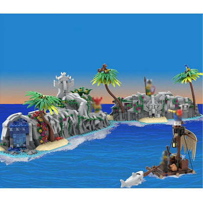 Tropical Tapu Island Pirate Building Kit | LEGO-Compatible MOC - 4