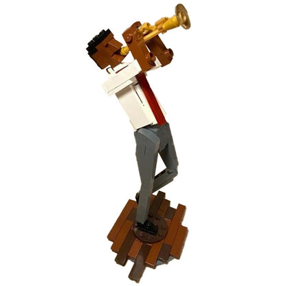 Trumpet Player Musician Figure MOC Building Kit | Music Display - 4