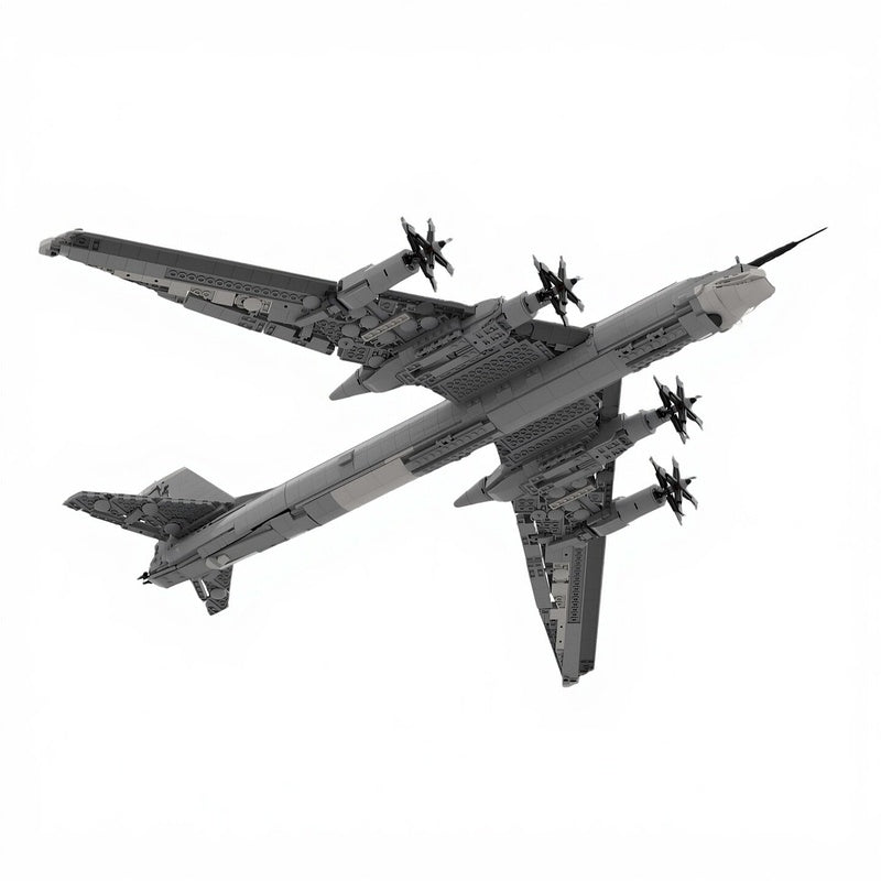 TU-95 Bear Turboprop Bomber MOC Building Kit - 3