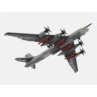 TU-95 Bear Turboprop Bomber MOC Building Kit - 4