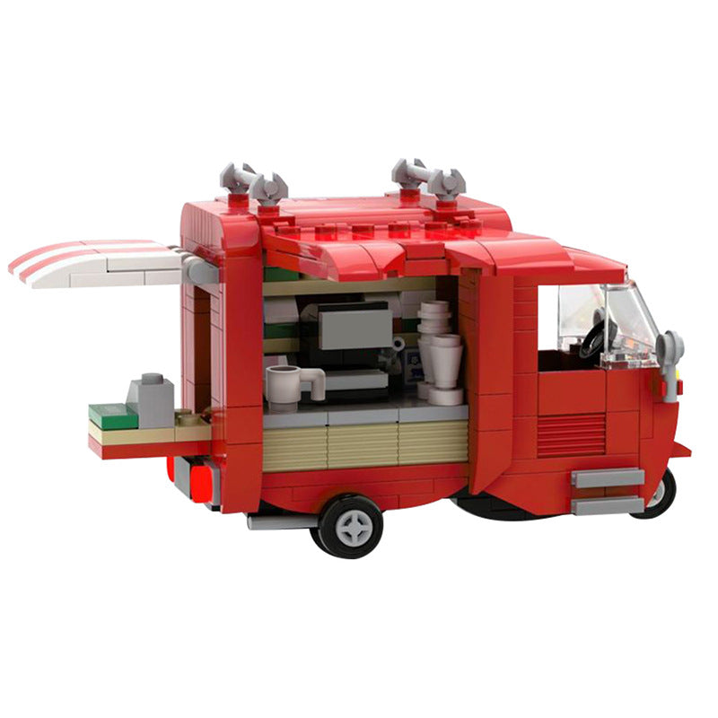 Tuk-Tuk Coffee Truck Building Kit | LEGO-Compatible MOC - 1