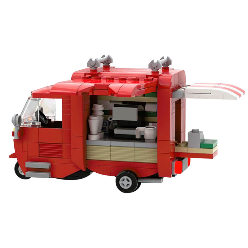 Tuk-Tuk Coffee Truck Building Kit | LEGO-Compatible MOC - 3