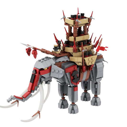 Tusked War Elephant MOC Building Kit | Fantasy Beast Model - 1