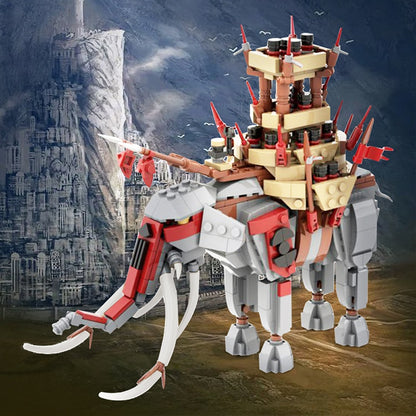 Tusked War Elephant MOC Building Kit | Fantasy Beast Model - 2