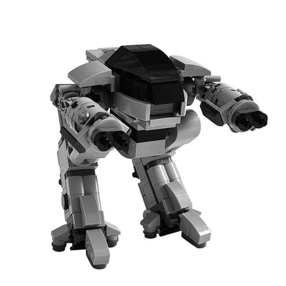 Twin-Cannon Heavy Mech MOC Building Kit | Bipedal Mechanical Figure - 1
