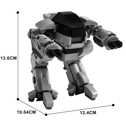Twin-Cannon Heavy Mech MOC Building Kit | Bipedal Mechanical Figure - 4
