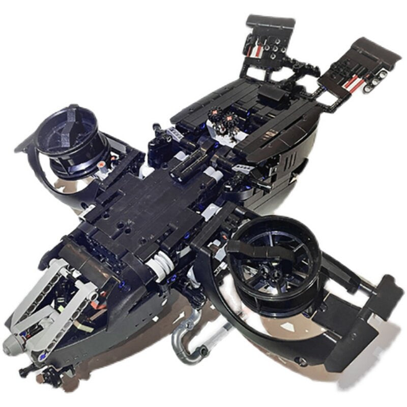Twin-Duct Stealth VTOL Aircraft MOC Building Kit - 1