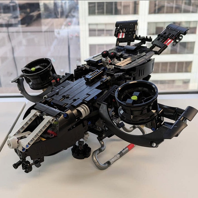 Twin-Duct Stealth VTOL Aircraft MOC Building Kit - 2