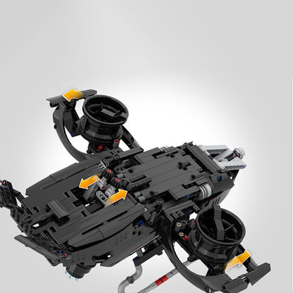 Twin-Duct Stealth VTOL Aircraft MOC Building Kit - 4