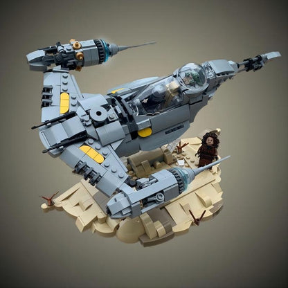 Twin-Engine Desert Patrol Starfighter Diorama MOC Building Kit - 2