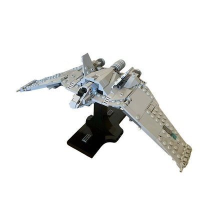 Twin-Nacelle Starfighter MOC Building Kit | Midi-Scale Spacecraft - 1