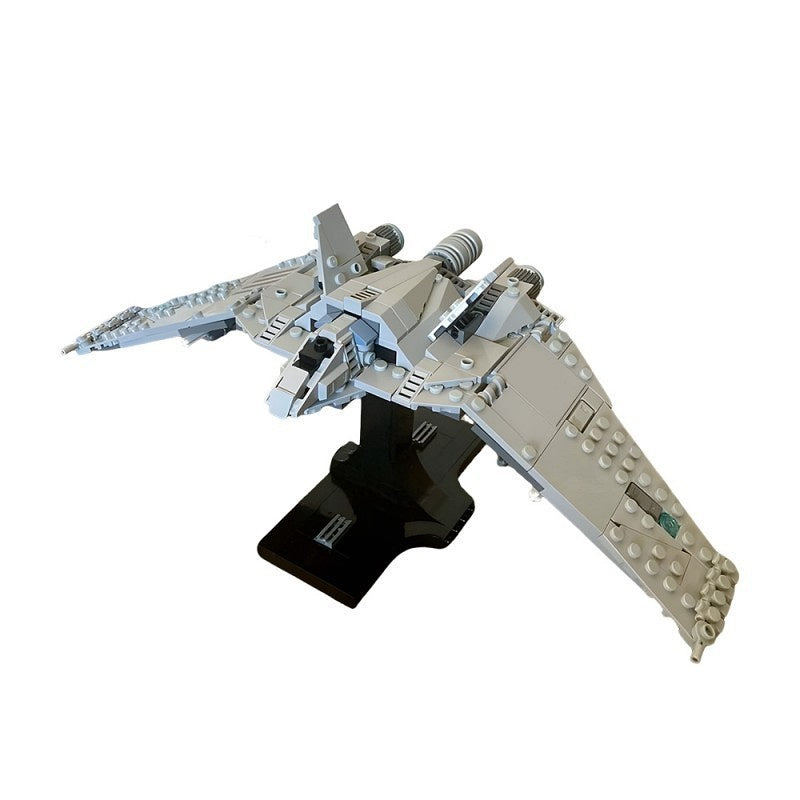Twin-Nacelle Starfighter MOC Building Kit | Midi-Scale Spacecraft - 2