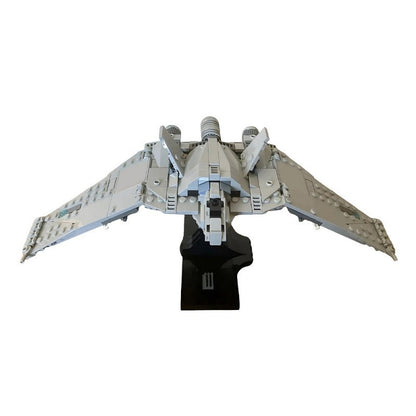 Twin-Nacelle Starfighter MOC Building Kit | Midi-Scale Spacecraft - 3