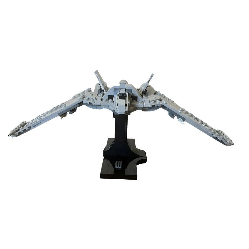 Twin-Nacelle Starfighter MOC Building Kit | Midi-Scale Spacecraft - 5