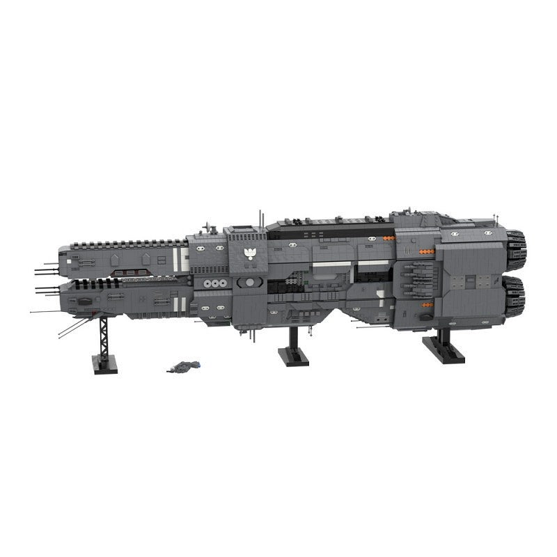 Twin-Prow Heavy Battlecruiser MOC Building Kit | Sci-Fi Capital Ship - 2