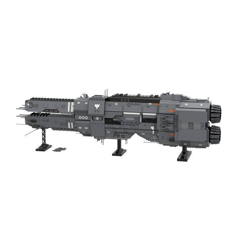 Twin-Prow Heavy Battlecruiser MOC Building Kit | Sci-Fi Capital Ship - 3