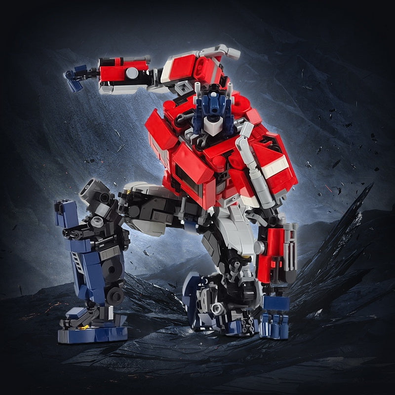 Twin-Stack Truck-Cab Mecha Robot MOC Building Kit - 2