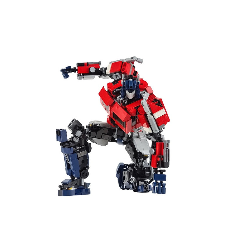 Twin-Stack Truck-Cab Mecha Robot MOC Building Kit - 5