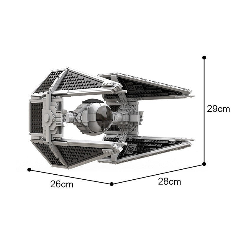 Twin Wing Interceptor MOC Starfighter Building Kit | UCS-Style Spacecraft - 6
