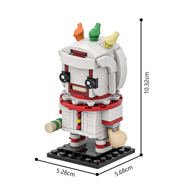 twisty brickheadz building set | american horror story | lego compatible - 4
