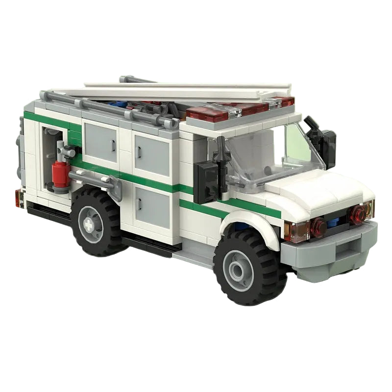 Type 6 Forest Fire Brush Truck MOC Building Kit - 1