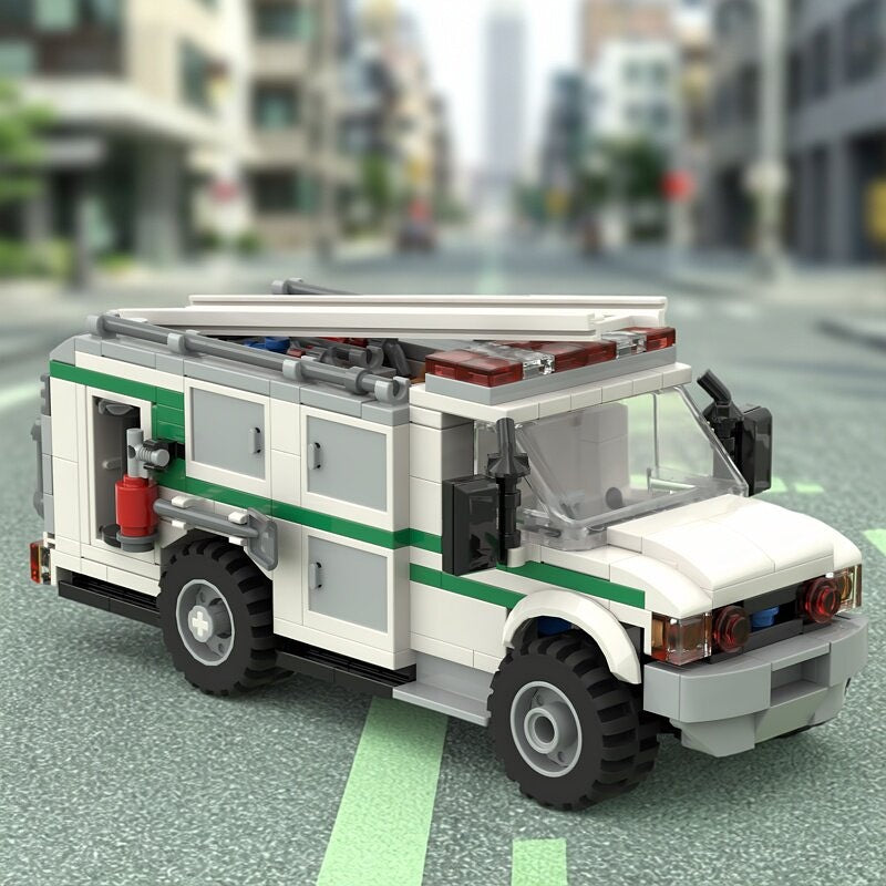 Type 6 Forest Fire Brush Truck MOC Building Kit - 5