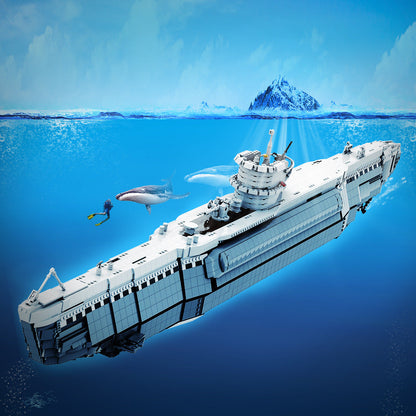Type VIIB U-boat Building Kit | LEGO-Compatible MOC - 3