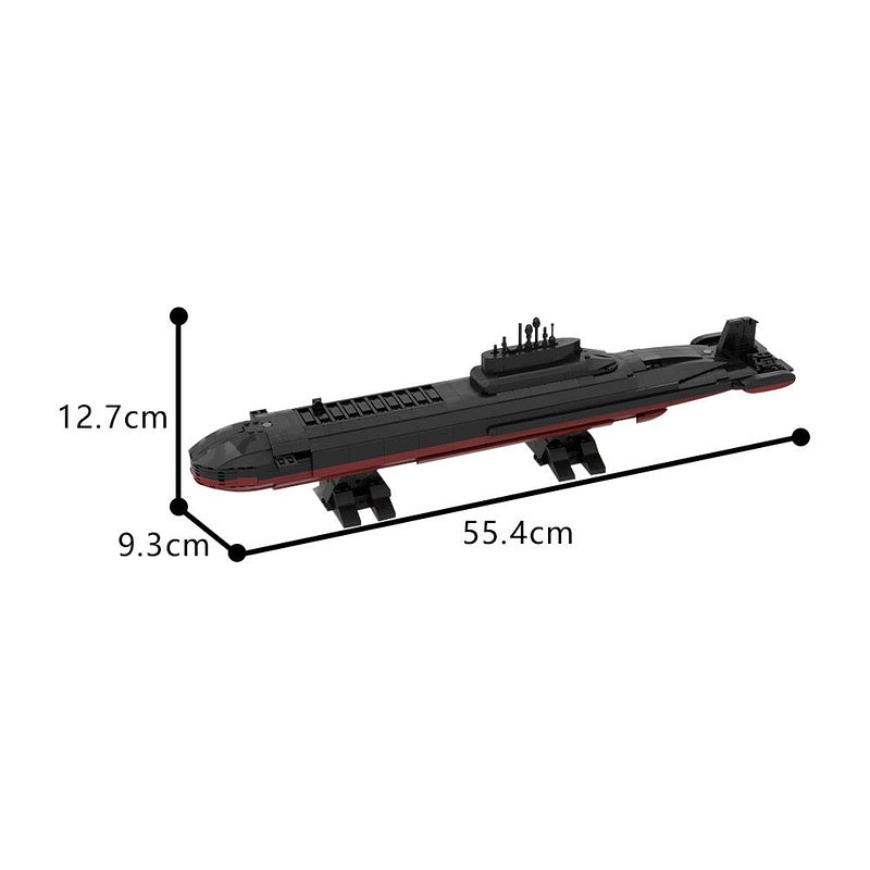 TYPHOON Nuclear Submarine MOC Building Kit Heavy Deep Sea Model - 2