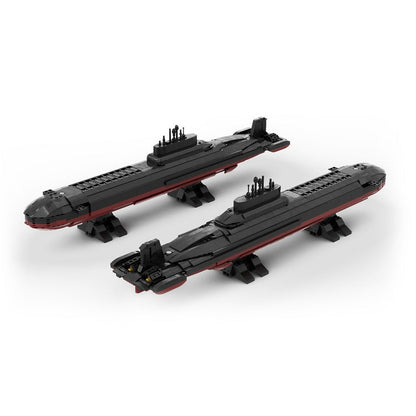 TYPHOON Nuclear Submarine MOC Building Kit Heavy Deep Sea Model - 4