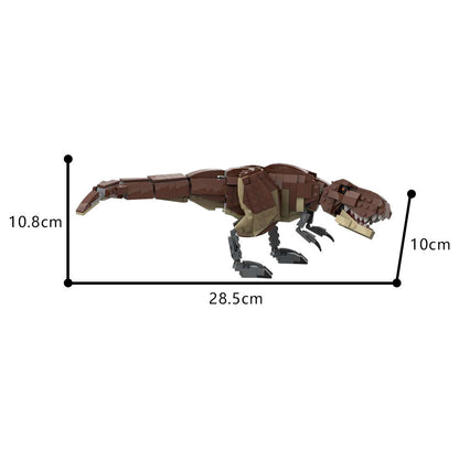 Tyrannosaurus Rex Minifigure Scale Building Kit | LEGO-Compatible MOC - 4