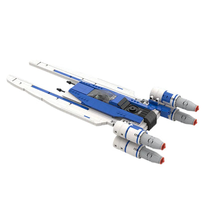 u-wing starfighter moc building kit | star wars | lego compatible moc - 1