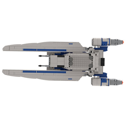 u-wing starfighter moc building kit | star wars | lego compatible moc - 4