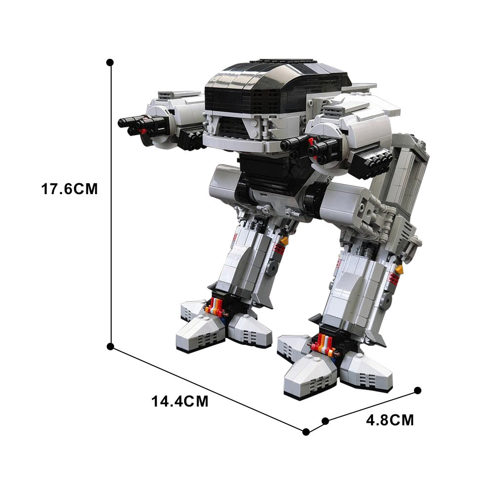 ucs scale ed-209 building set | robocop | moc-83742 - 4