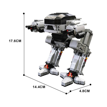 ucs scale ed-209 building set | robocop | moc-83742 - 4