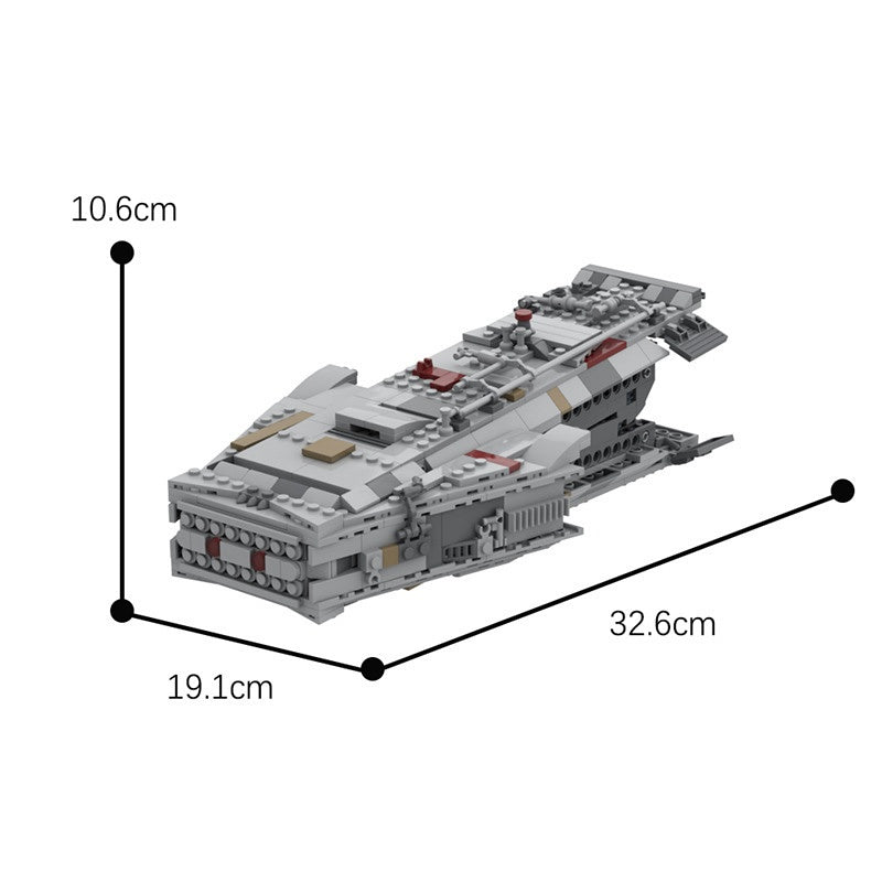 UCS Space Cargo Ship Escape Pod Building Kit | LEGO-Compatible MOC - 1