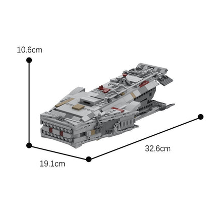 UCS Space Cargo Ship Escape Pod Building Kit | LEGO-Compatible MOC - 1