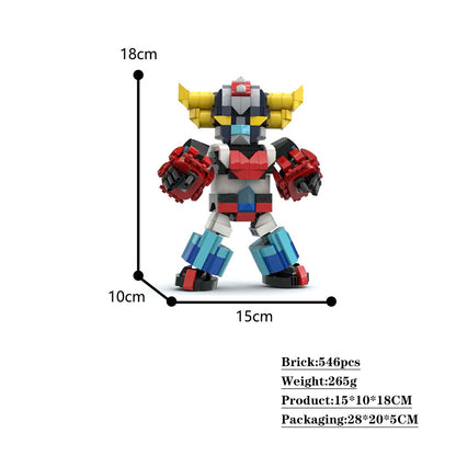 ufo robot goldrake sd building set | moc-75508 - 2