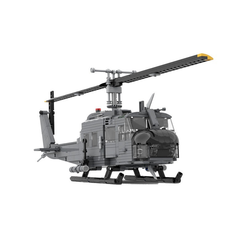 UH-1H Utility Helicopter MOC Building Kit | Military Aircraft Model - 1
