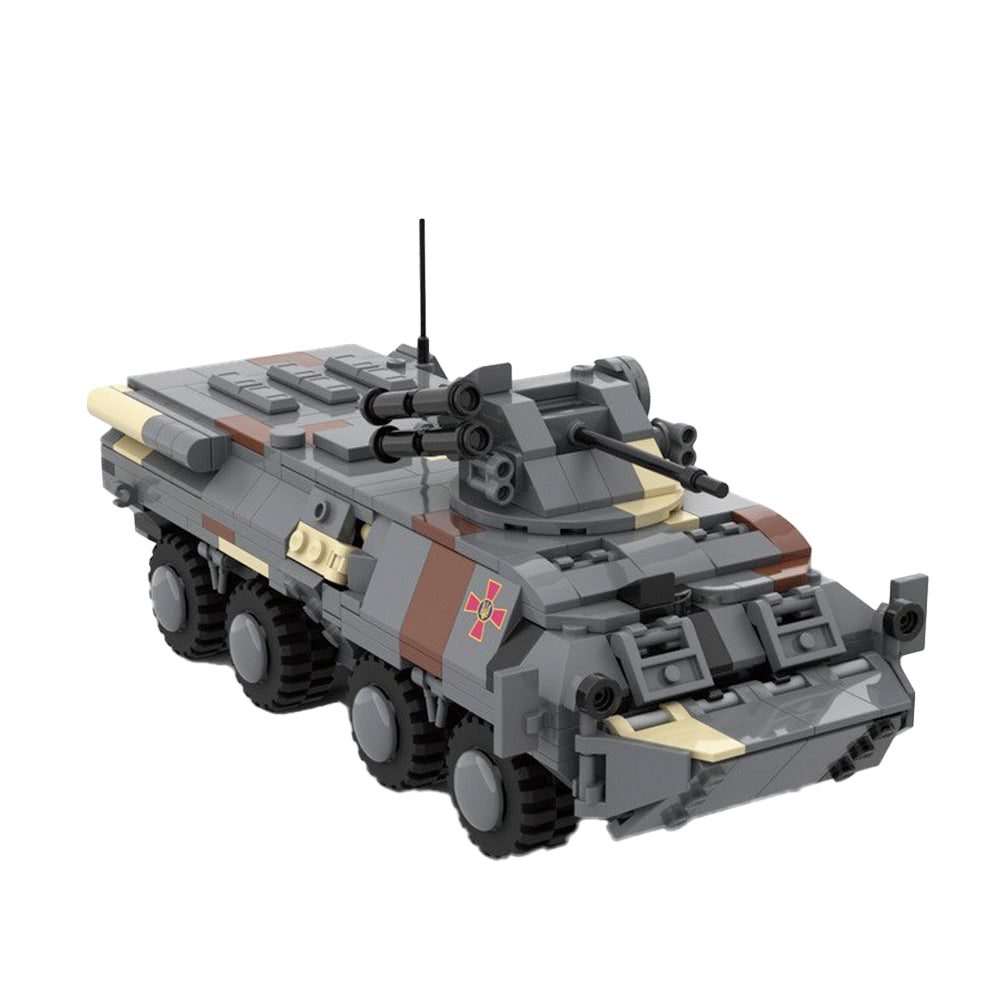 ukrainian btr-3 armored carrier building set | moc-161127 - 1