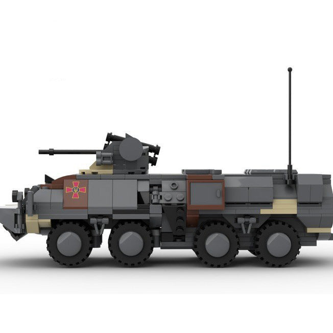 ukrainian btr-3 armored carrier building set | moc-161127 - 2