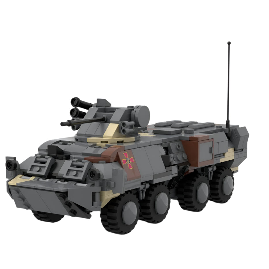 ukrainian btr-3 armored carrier building set | moc-161127 - 3