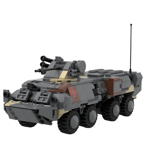 ukrainian btr-3 armored carrier building set | moc-161127 - 3