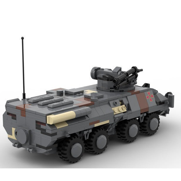 ukrainian btr-3 armored carrier building set | moc-161127 - 5