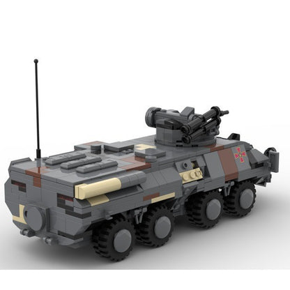 ukrainian btr-3 armored carrier building set | moc-161127 - 5