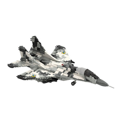 Ukrainian MiG-29 Fighter Jet MOC Building Kit | 1:35 Scale - 1