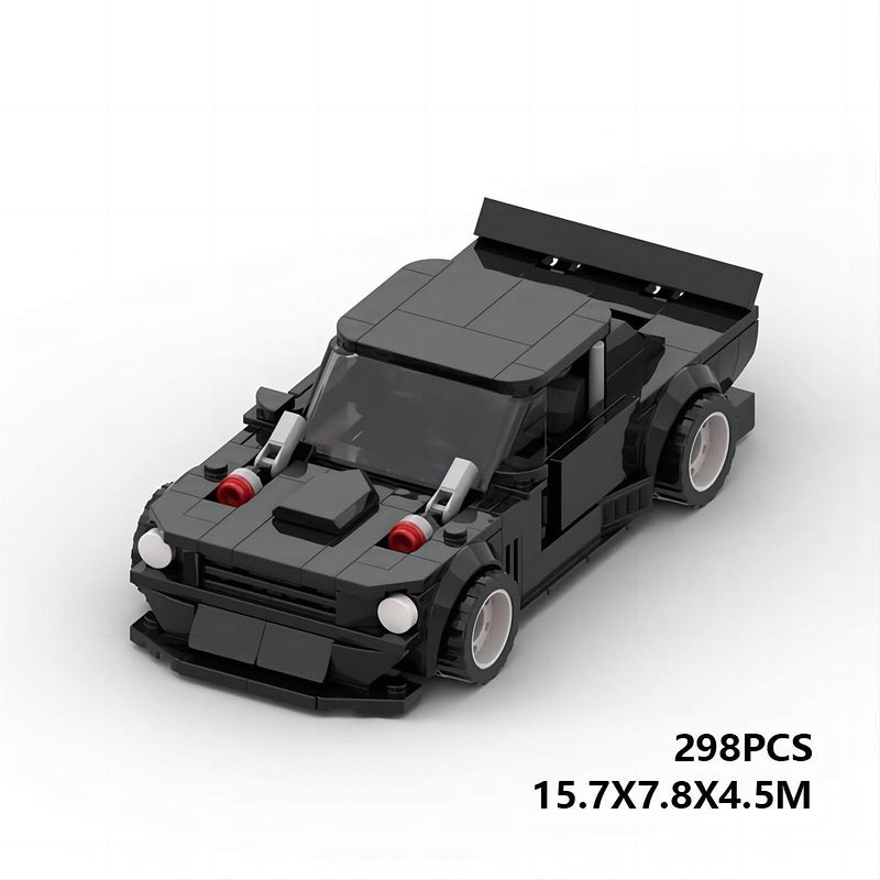 Ultimate V8 Drift Muscle Car Building Kit | 8 wide LEGO-Compatible MOC - 6