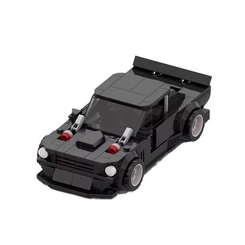 Ultimate V8 Drift Muscle Car MOC Building Kit | 8-Wide Vehicle Model - 5
