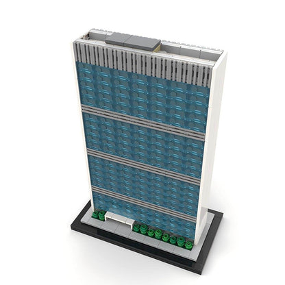UN Secretariat Building 1:800 Skyscraper Building Kit | LEGO-Compatible MOC - 1