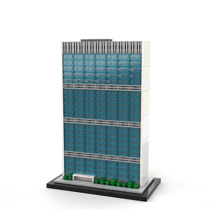 UN Secretariat Building 1:800 Skyscraper Building Kit | LEGO-Compatible MOC - 3